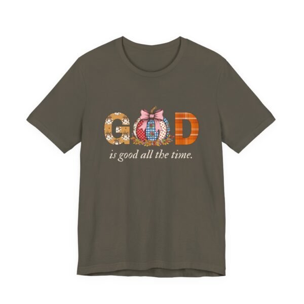 God Is Good All the Time Fall Shirt - Pumpkin Theme Christian Tee, Bella Canvas Unisex T-Shirt, Faith Autumn Apparel - Image 23