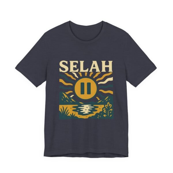 Selah Shirt - Bella Canvas Unisex Christian TShirt with Sunset Pause Button, Faith Inspired Graphic Tee - Image 39