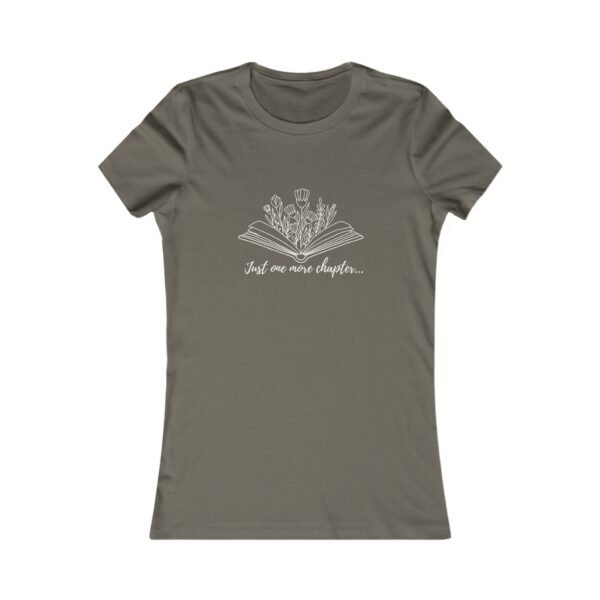 Just One More Chapter Shirt - Bella Canvas Women's Favorite Tee, Book Lover Gift, Reading Graphic T-Shirt - Image 3