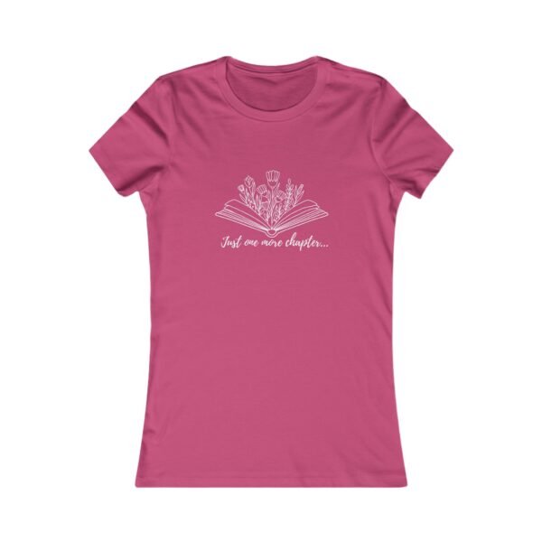 Just One More Chapter Shirt - Bella Canvas Women's Favorite Tee, Book Lover Gift, Reading Graphic T-Shirt - Image 13