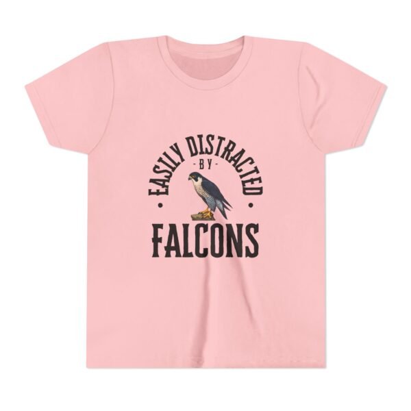 Easily Distracted by Falcons Youth Tee, Fun Animal Shirt, Cute Kids Outfit, Gift for Bird Lovers, Nature Inspired Apparel - Image 17
