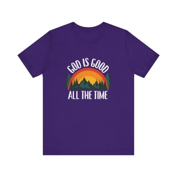 God Is Good All the Time Shirt Retro - Vintage Forest Design, Unisex Christian T-Shirt, Faith Graphic Tee - Image 57