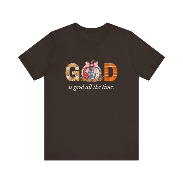 God Is Good All the Time Fall Shirt - Pumpkin Theme Christian Tee, Bella Canvas Unisex T-Shirt, Faith Autumn Apparel - Image 9