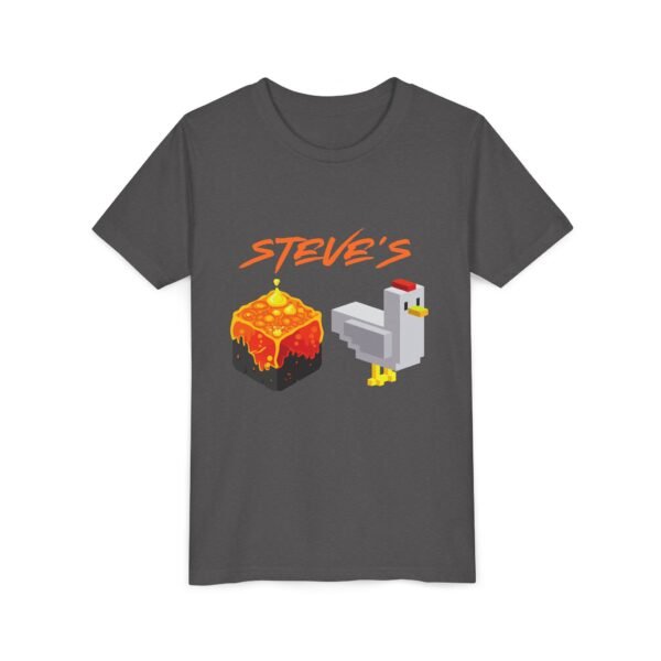 Steve's Lava Chicken Shirt - Youth Bella Canvas Minecraft Movie-inspired Tee, Funny Gamer Graphic - Image 19