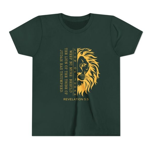 Lion of Judah Youth Shirt - Christian T-Shirt, Revelation 5:5, Kids Faith Tee for School, Homeschool & Youth Groups - Image 17