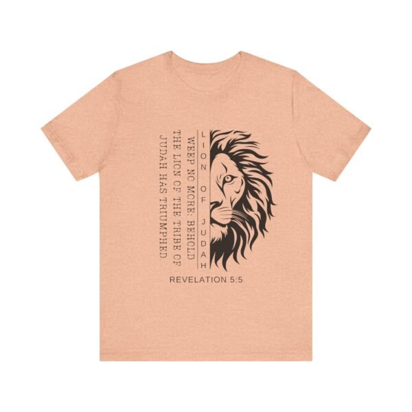 Lion of Judah Shirt - Unisex Bella Canvas Christian T-Shirt with Revelation 5:5, Bible Verse Lion Head Graphic Tee - Image 17