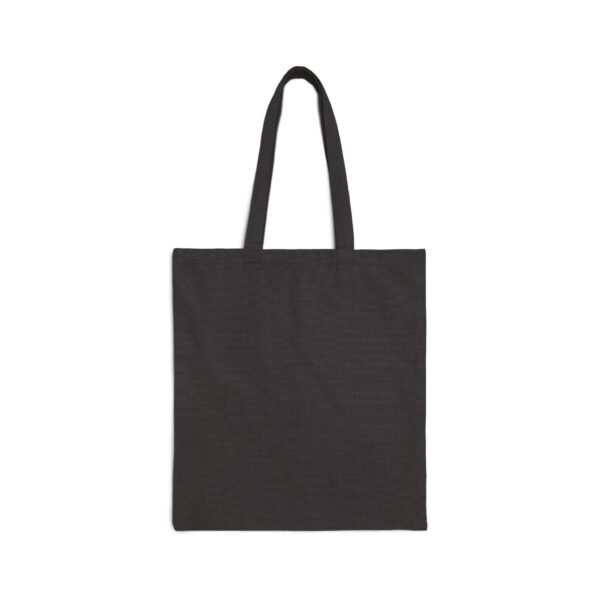 Camp More Worry Less Tote Bag - Black Canvas Camping Tote, Adventure Outdoor Bag with Mountains, Trees & Tent Design (15x16 in) - Image 2
