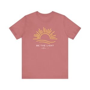 Sunrise Inspirational Tee - Be the Light, Comfortable Unisex Jersey Short Sleeve Shirt, Motivational Tees, Positive Vibes T-Shirt, [...]