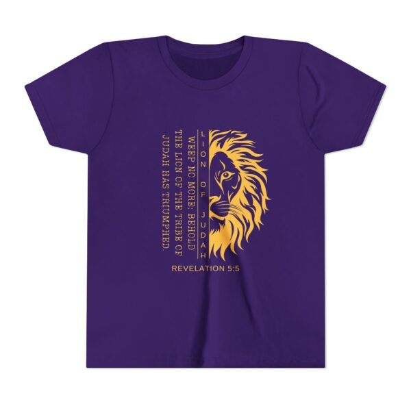 Lion of Judah Youth Shirt - Christian T-Shirt, Revelation 5:5, Kids Faith Tee for School, Homeschool & Youth Groups - Image 33