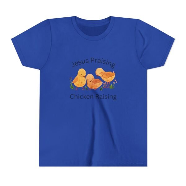 Jesus Praising Chicken Raising Youth Shirt - Kids Christian T-Shirt, Farm & Faith Graphic Tee by Kid Designer - Image 29