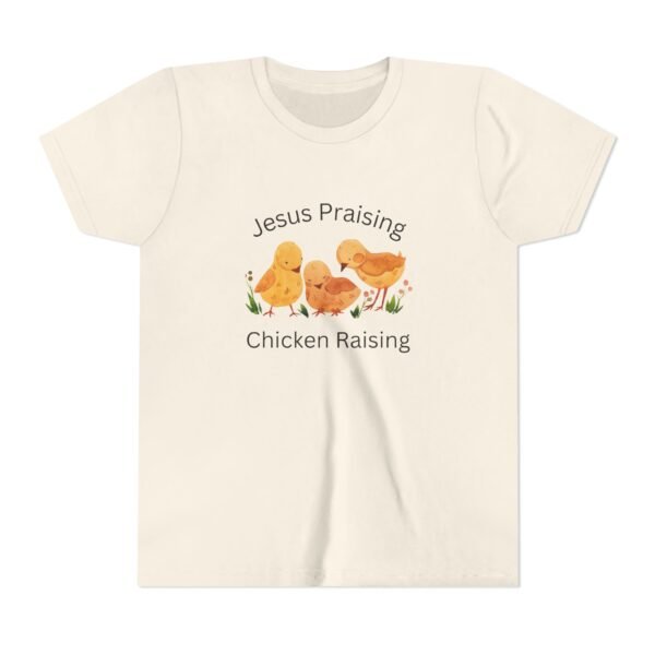 Jesus Praising Chicken Raising Youth Shirt - Kids Christian T-Shirt, Farm & Faith Graphic Tee by Kid Designer - Image 13