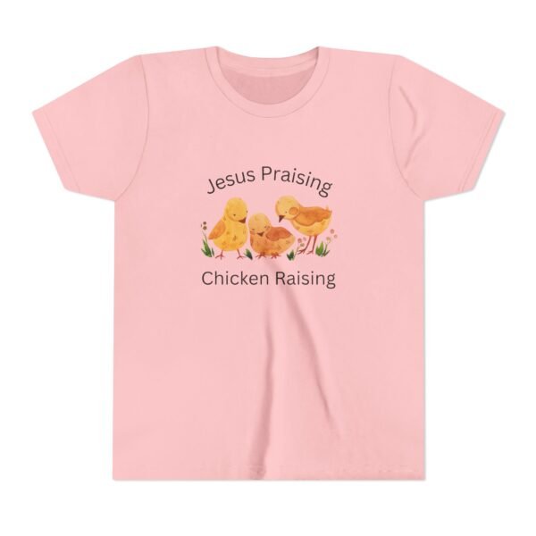 Jesus Praising Chicken Raising Youth Shirt - Kids Christian T-Shirt, Farm & Faith Graphic Tee by Kid Designer - Image 41