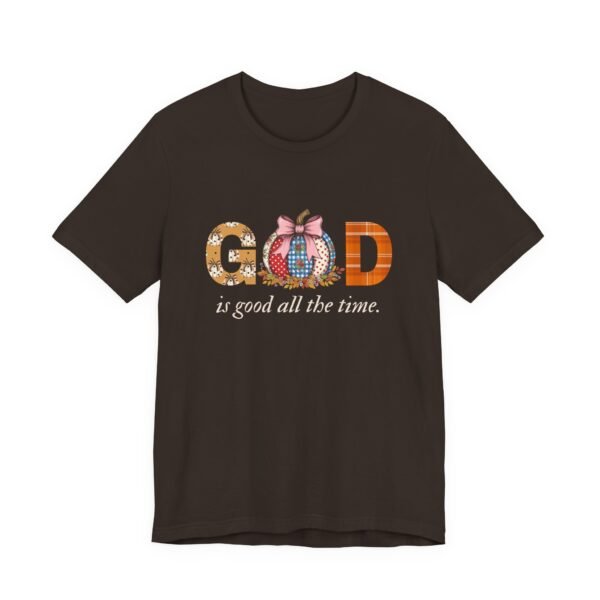 God Is Good All the Time Fall Shirt - Pumpkin Theme Christian Tee, Bella Canvas Unisex T-Shirt, Faith Autumn Apparel - Image 11