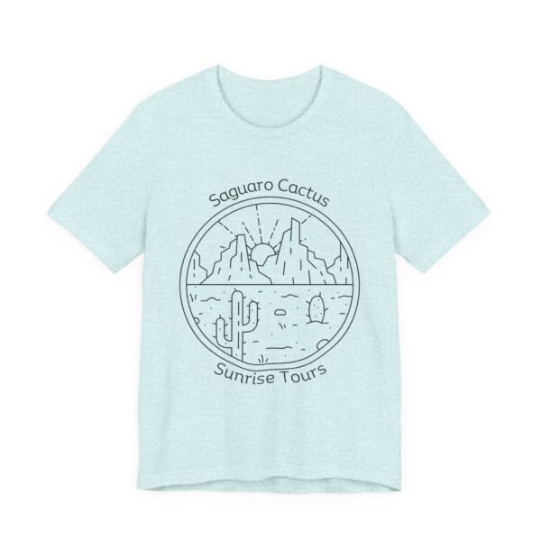 Saguaro Cactus Sunrise Tours Shirt - Bella Canvas Unisex TShirt, Desert Southwest Graphic Tee, Adventure Travel Inspired Shirt - Image 31