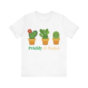 Cute Cactus Unisex Tee - Prickly & Perfect, Gift for Plant Lovers, Casual Wear, Summer Style, Gardening Gift, Eco-Friendly Fashion