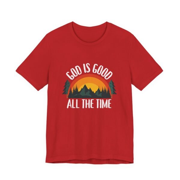 God Is Good All the Time Shirt Retro - Vintage Forest Design, Unisex Christian T-Shirt, Faith Graphic Tee - Image 67