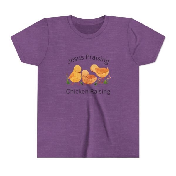 Jesus Praising Chicken Raising Youth Shirt - Kids Christian T-Shirt, Farm & Faith Graphic Tee by Kid Designer - Image 33