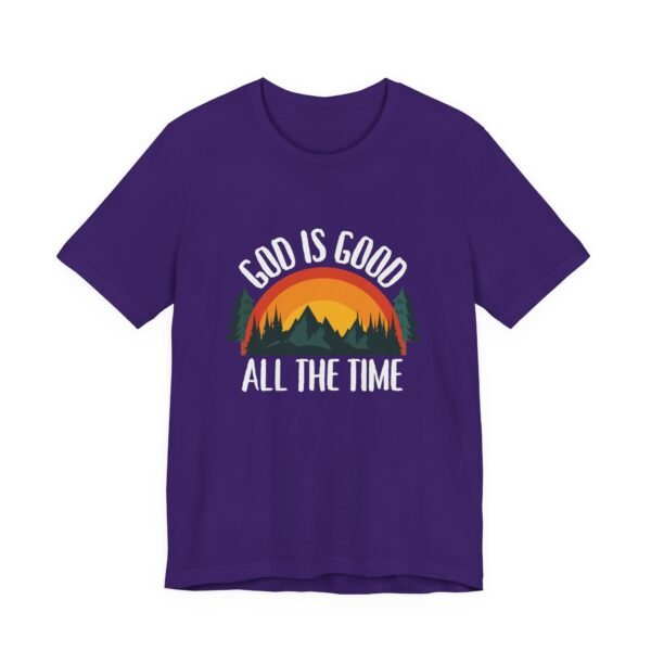God Is Good All the Time Shirt Retro - Vintage Forest Design, Unisex Christian T-Shirt, Faith Graphic Tee - Image 59