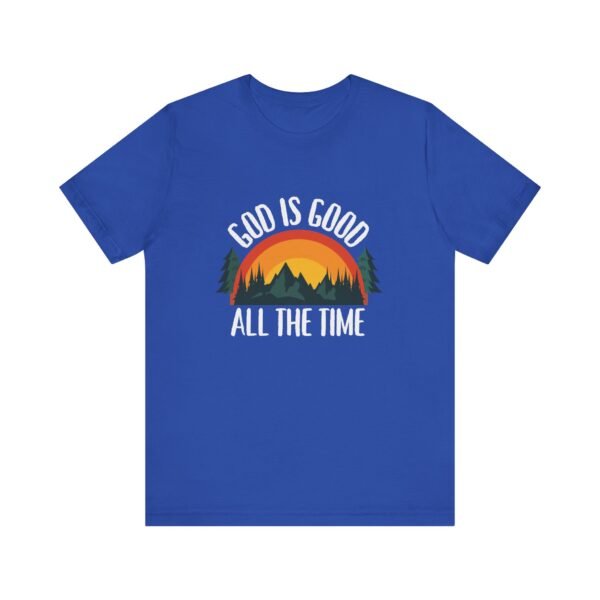 God Is Good All the Time Shirt Retro - Vintage Forest Design, Unisex Christian T-Shirt, Faith Graphic Tee - Image 37