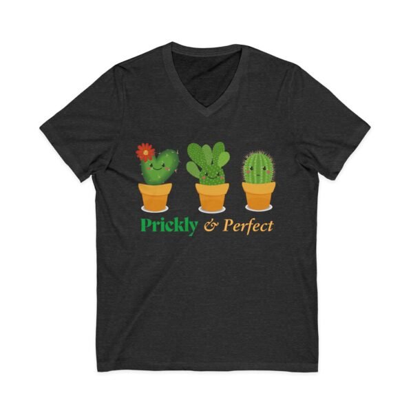 Cactus Love V-Neck Tee - Prickly & Perfect T-Shirt for Plant Lovers, Cute Garden Gift, Summer Casual Wear, Eco-Friendly Style - Image 21