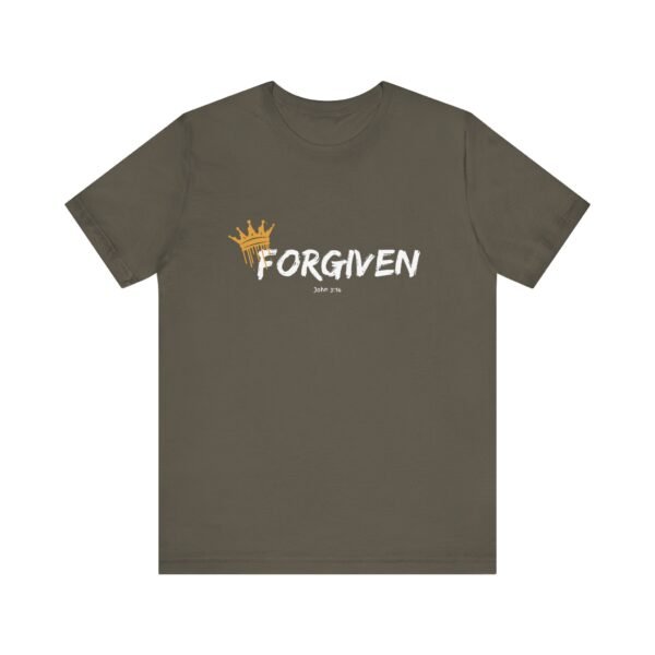 Forgiven Shirt with John 3:16 - Unisex Christian T-Shirt, Crown Faith Tee, Scripture Inspired Apparel - Image 5