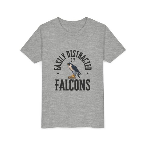 Easily Distracted by Falcons Youth Tee, Fun Animal Shirt, Cute Kids Outfit, Gift for Bird Lovers, Nature Inspired Apparel - Image 11