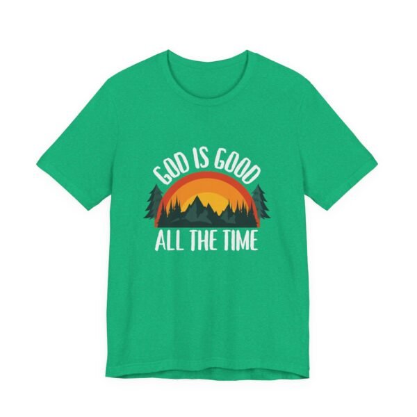 God Is Good All the Time Shirt Retro - Vintage Forest Design, Unisex Christian T-Shirt, Faith Graphic Tee - Image 19
