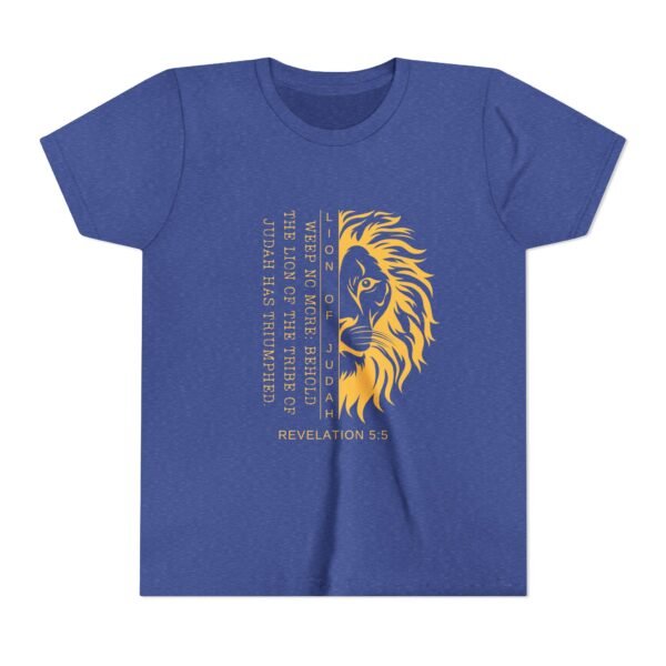 Lion of Judah Youth Shirt - Christian T-Shirt, Revelation 5:5, Kids Faith Tee for School, Homeschool & Youth Groups - Image 25