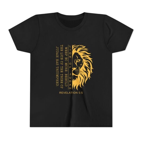 Lion of Judah Youth Shirt - Christian T-Shirt, Revelation 5:5, Kids Faith Tee for School, Homeschool & Youth Groups - Image 5
