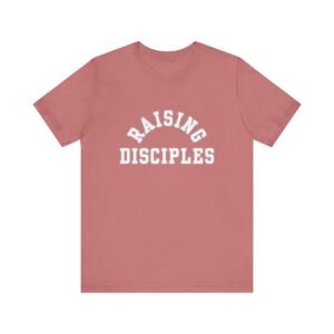 Raising Disciples Shirt - Unisex Christian T-Shirt, Varsity Style Faith Tee for Parents, Teachers & Leaders