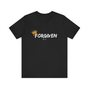 Forgiven Shirt with John 3:16 - Unisex Christian T-Shirt, Crown Faith Tee, Scripture Inspired Apparel