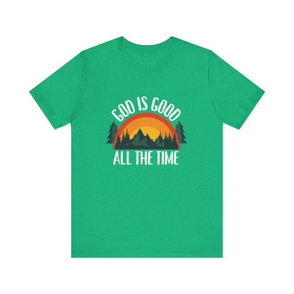 God Is Good All the Time Shirt Retro - Vintage Forest Design, Unisex Christian T-Shirt, Faith Graphic Tee - Image 17