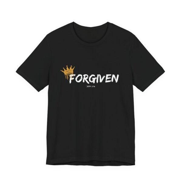Forgiven Shirt with John 3:16 - Unisex Christian T-Shirt, Crown Faith Tee, Scripture Inspired Apparel - Image 3