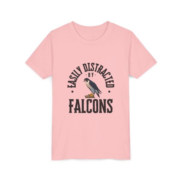 Easily Distracted by Falcons Youth Tee, Fun Animal Shirt, Cute Kids Outfit, Gift for Bird Lovers, Nature Inspired Apparel - Image 19