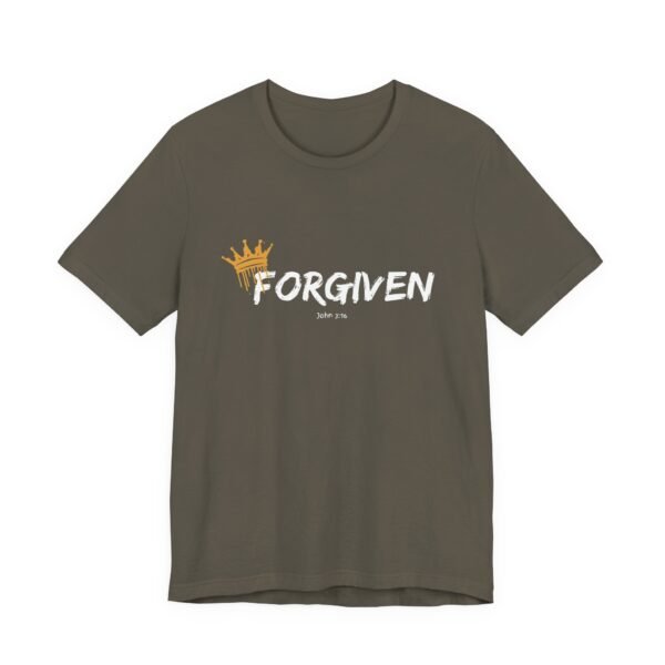 Forgiven Shirt with John 3:16 - Unisex Christian T-Shirt, Crown Faith Tee, Scripture Inspired Apparel - Image 7