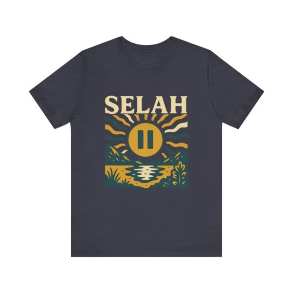 Selah Shirt - Bella Canvas Unisex Christian TShirt with Sunset Pause Button, Faith Inspired Graphic Tee - Image 37