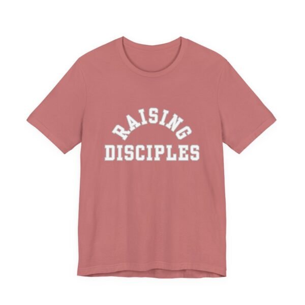 Raising Disciples Shirt - Unisex Christian T-Shirt, Varsity Style Faith Tee for Parents, Teachers & Leaders - Image 3