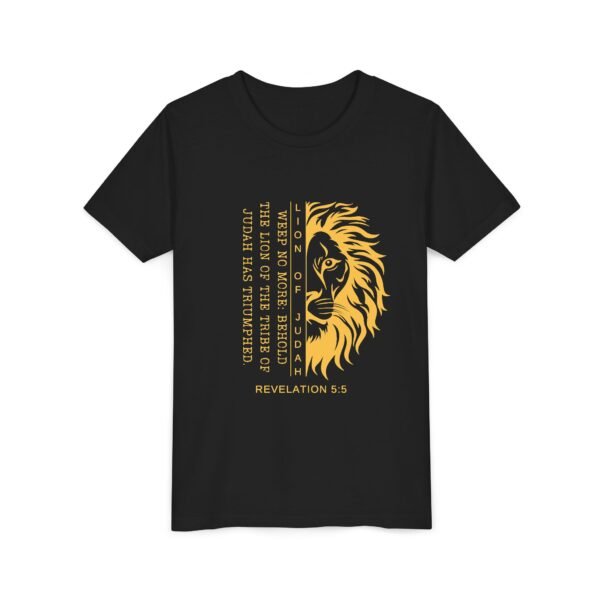 Lion of Judah Youth Shirt - Christian T-Shirt, Revelation 5:5, Kids Faith Tee for School, Homeschool & Youth Groups - Image 7