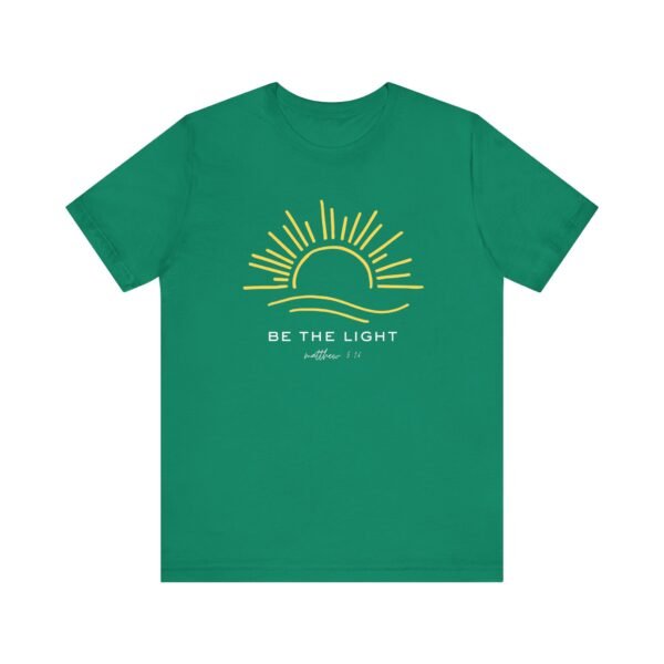 Sunrise Inspirational Tee - Be the Light, Comfortable Unisex Jersey Short Sleeve Shirt, Motivational Tees, Positive Vibes T-Shirt, [...] - Image 17