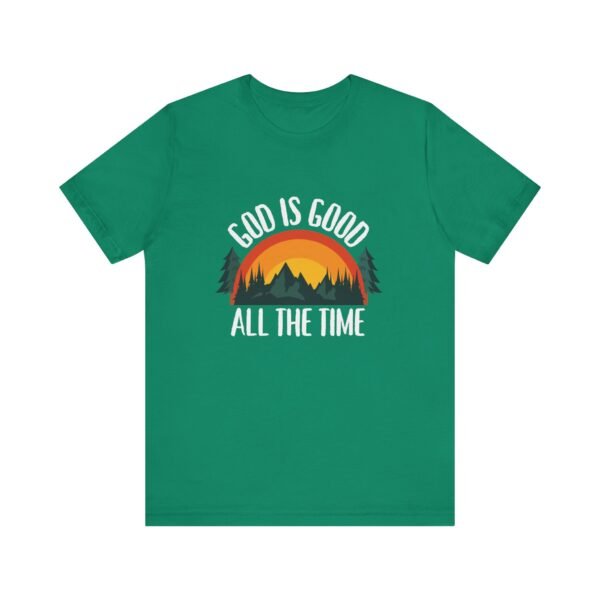 God Is Good All the Time Shirt Retro - Vintage Forest Design, Unisex Christian T-Shirt, Faith Graphic Tee - Image 21