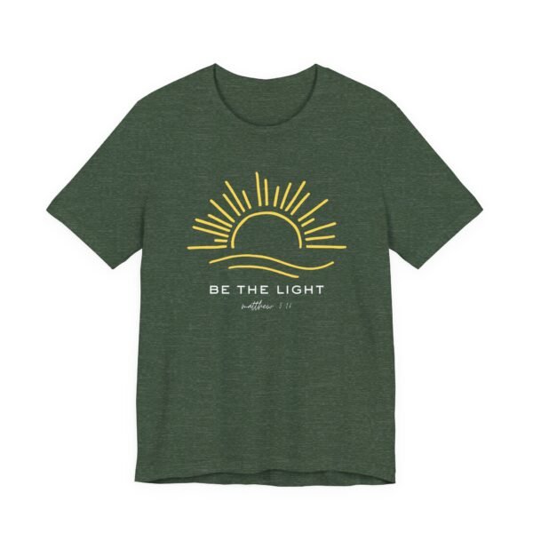 Sunrise Inspirational Tee - Be the Light, Comfortable Unisex Jersey Short Sleeve Shirt, Motivational Tees, Positive Vibes T-Shirt, [...] - Image 31