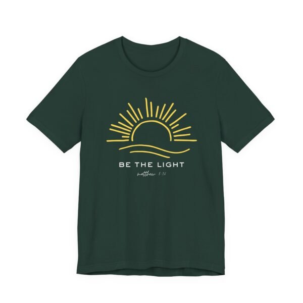 Sunrise Inspirational Tee - Be the Light, Comfortable Unisex Jersey Short Sleeve Shirt, Motivational Tees, Positive Vibes T-Shirt, [...] - Image 23