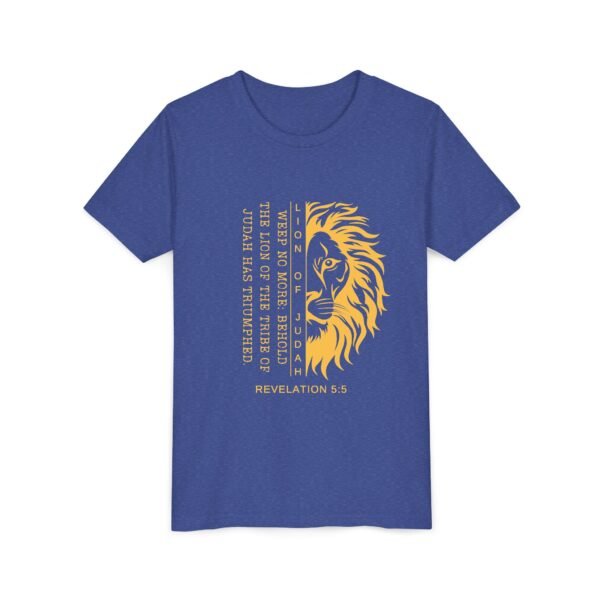 Lion of Judah Youth Shirt - Christian T-Shirt, Revelation 5:5, Kids Faith Tee for School, Homeschool & Youth Groups - Image 27
