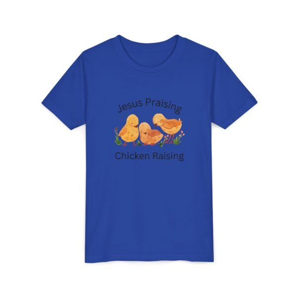 Jesus Praising Chicken Raising Youth Shirt - Kids Christian T-Shirt, Farm & Faith Graphic Tee by Kid Designer - Image 31