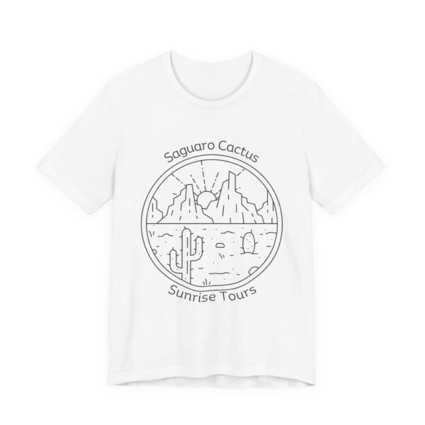 Saguaro Cactus Sunrise Tours Shirt - Bella Canvas Unisex TShirt, Desert Southwest Graphic Tee, Adventure Travel Inspired Shirt - Image 3