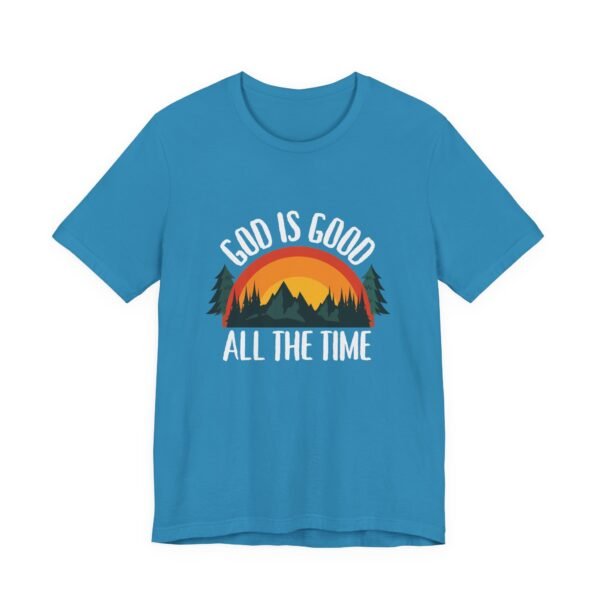 God Is Good All the Time Shirt Retro - Vintage Forest Design, Unisex Christian T-Shirt, Faith Graphic Tee - Image 27