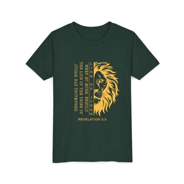 Lion of Judah Youth Shirt - Christian T-Shirt, Revelation 5:5, Kids Faith Tee for School, Homeschool & Youth Groups - Image 19