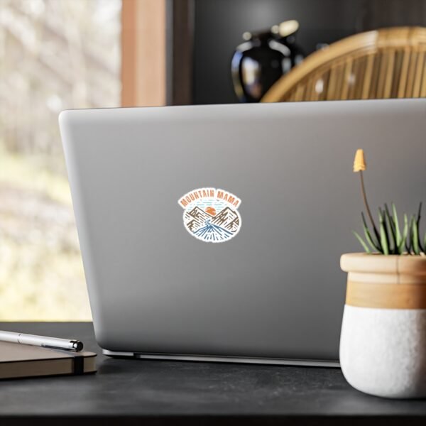 Mountain Mama Sticker - Waterproof Vinyl Decal with Mountains,, Outdoorsy Nature Lover Gift, Adventure Laptop Water Bottle Sticker - Image 4
