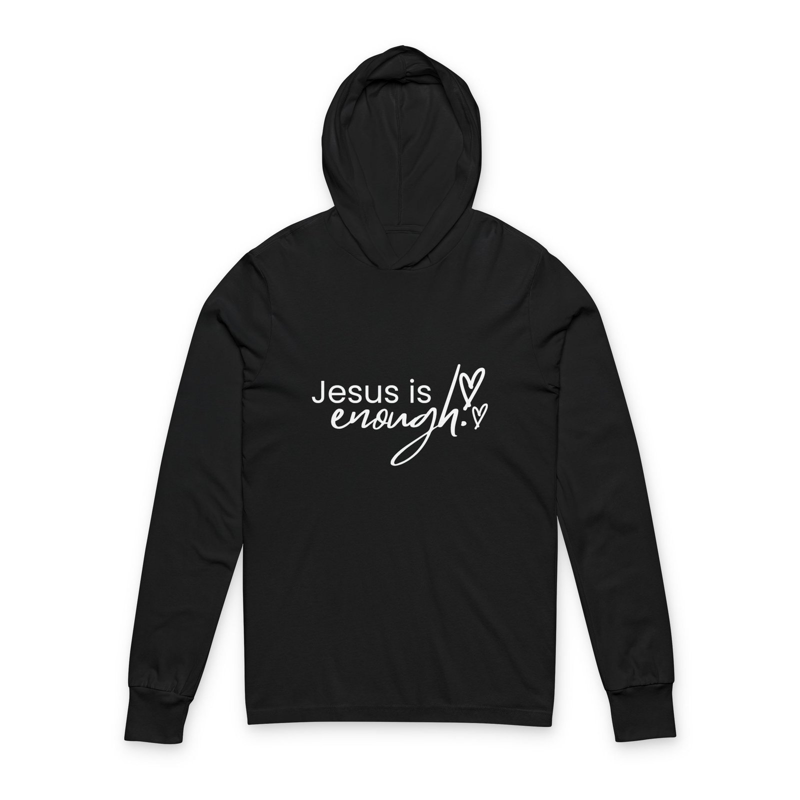 Jesus Is Enough Hoodie- Bella Canvas Unisex Christian Hoodie, Faith Inspired Graphic Sweatshirt, Bible Verse Apparel - Image 2