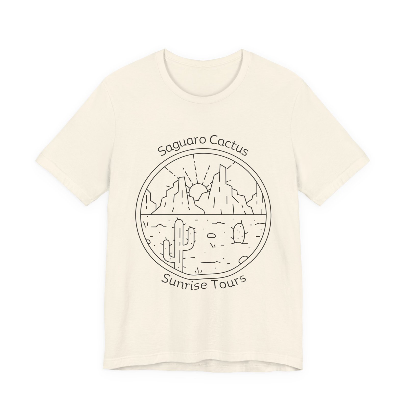Saguaro Cactus Sunrise Tours Shirt - Bella Canvas Unisex TShirt, Desert Southwest Graphic Tee, Adventure Travel Inspired Shirt - Image 7